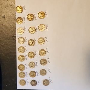 23 Liberty silver dimes